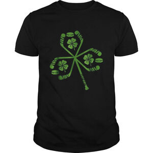 Hockey St Patrick Day Shamrock Hockey Irish Shirt